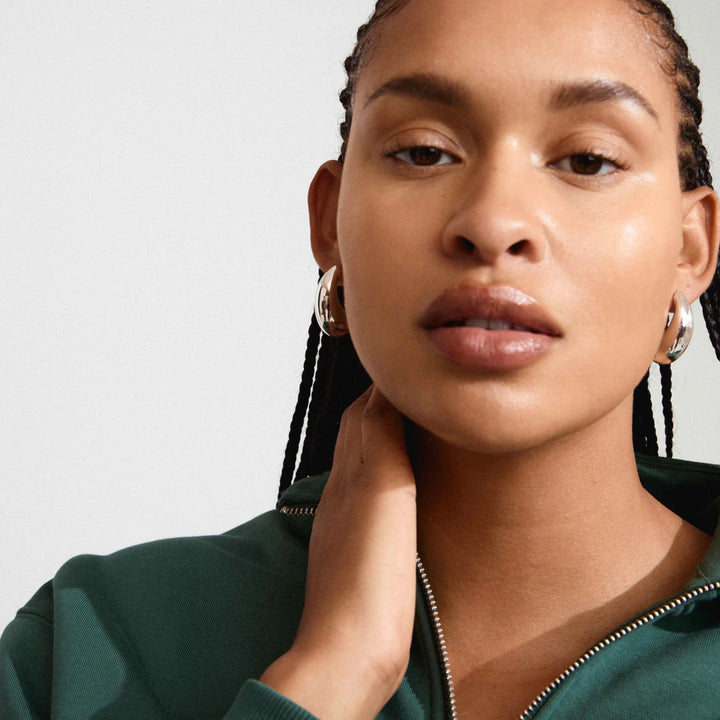 RORY Recycled Half-Hoop Earrings