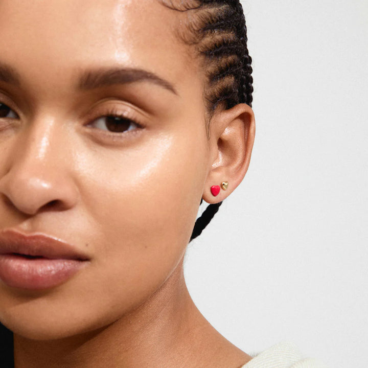 Maeve Recycled Red Heart Earrings 2-in-1 Set
