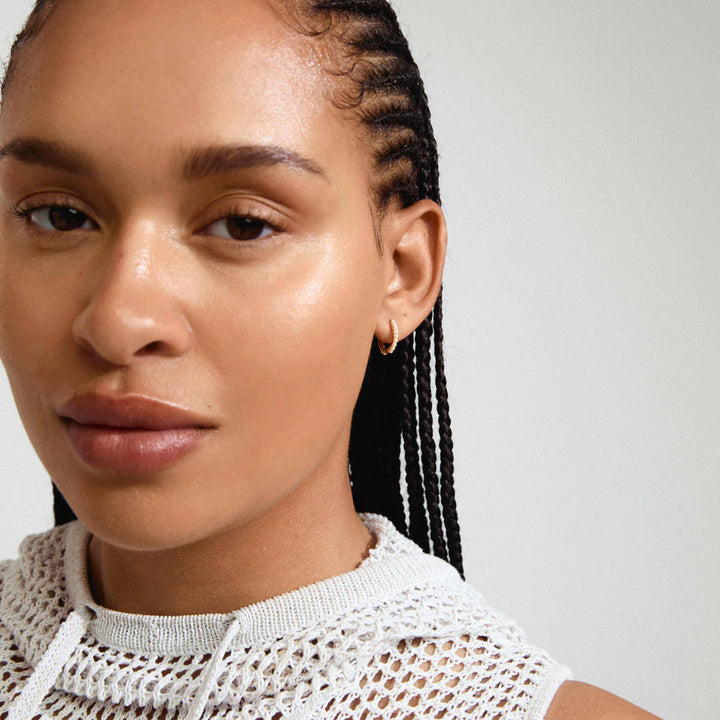 Kalia Recycled Pearl Hoop Earrings