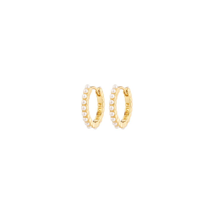 Kalia Recycled Pearl Hoop Earrings