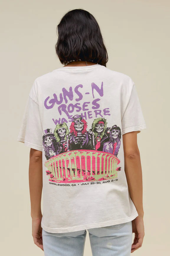 Guns N Roses Was Here Boyfriend Tee – Heist Boutique
