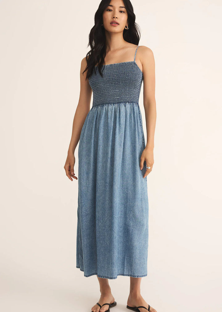 Bayside Chambray Midi Dress