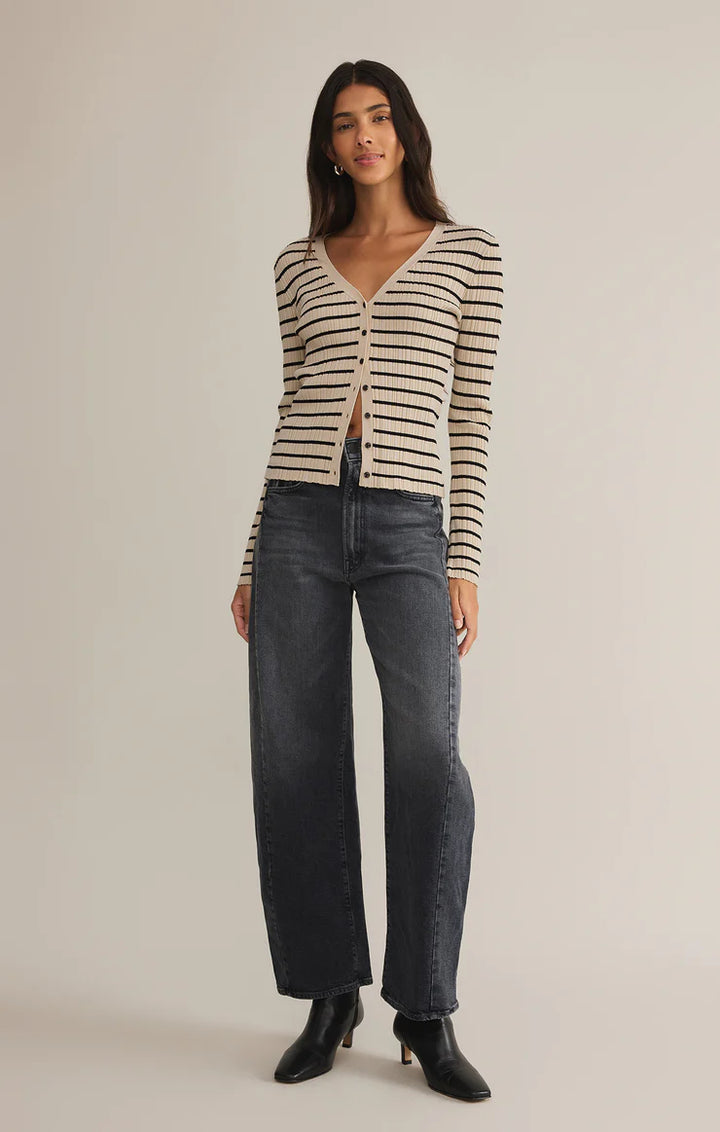 Jordana Stripe Rib Sweater