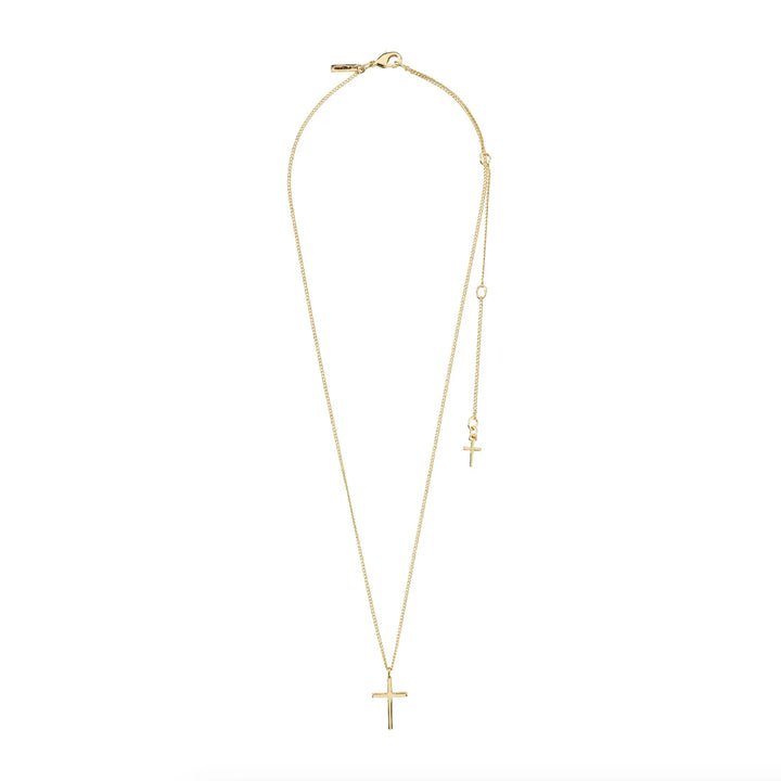 Flynn Recycled Cross Pendant Necklace
