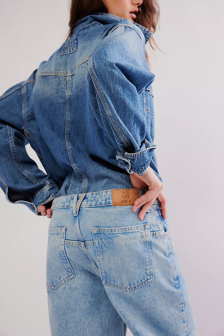 Deep Trance Dropped Boyfriend Jeans