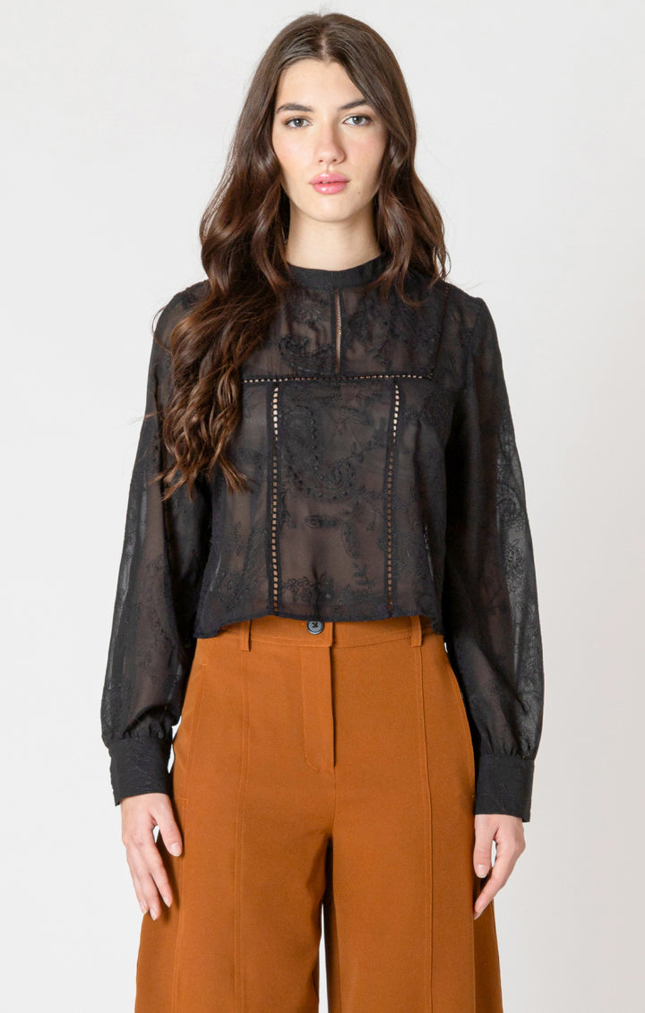 Penelope Embroidered Lace Top