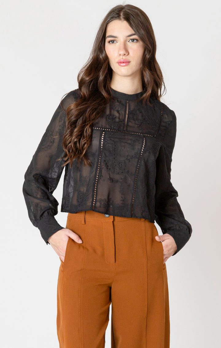 Penelope Embroidered Lace Top