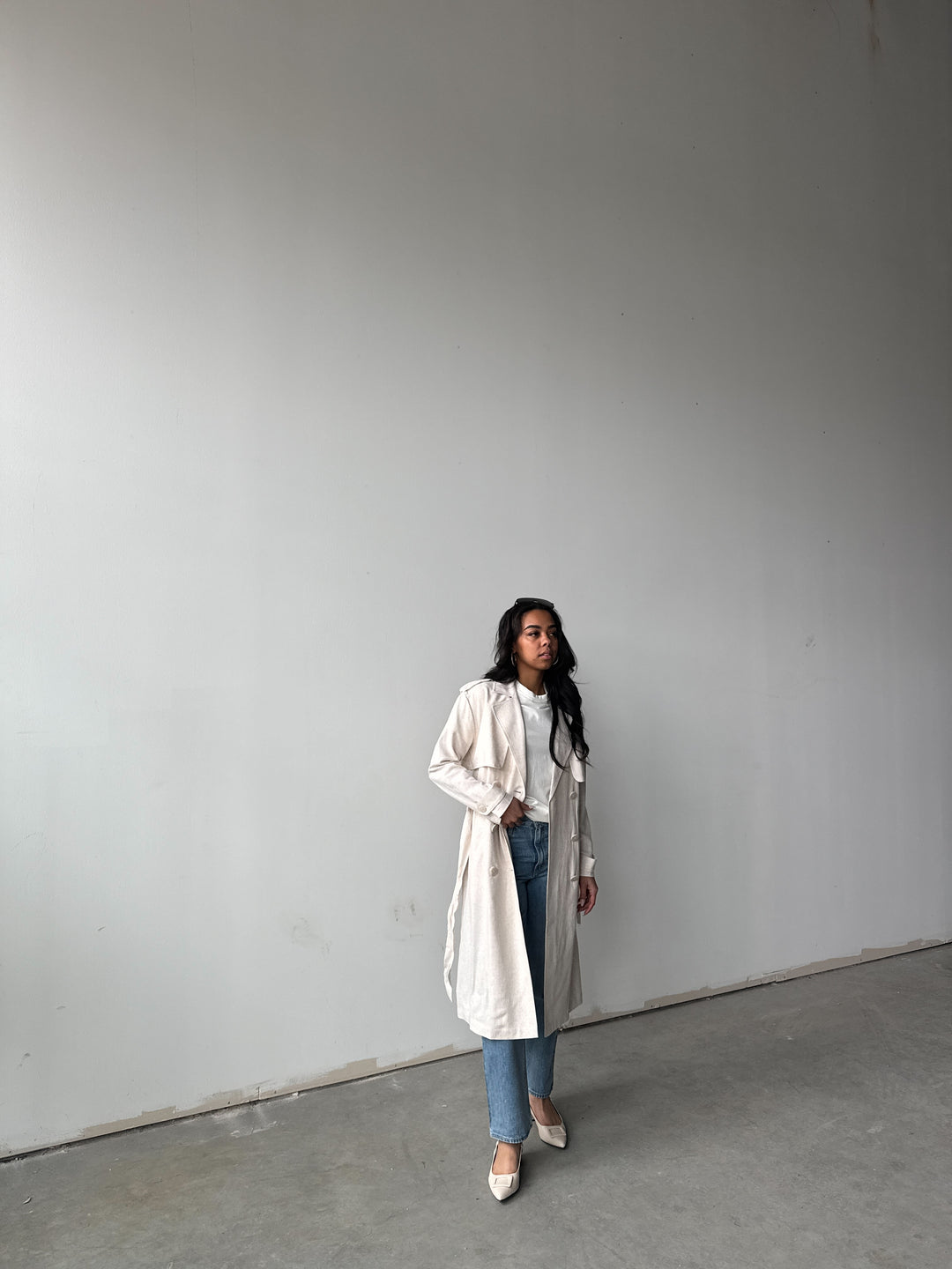 Suki Linen Trench