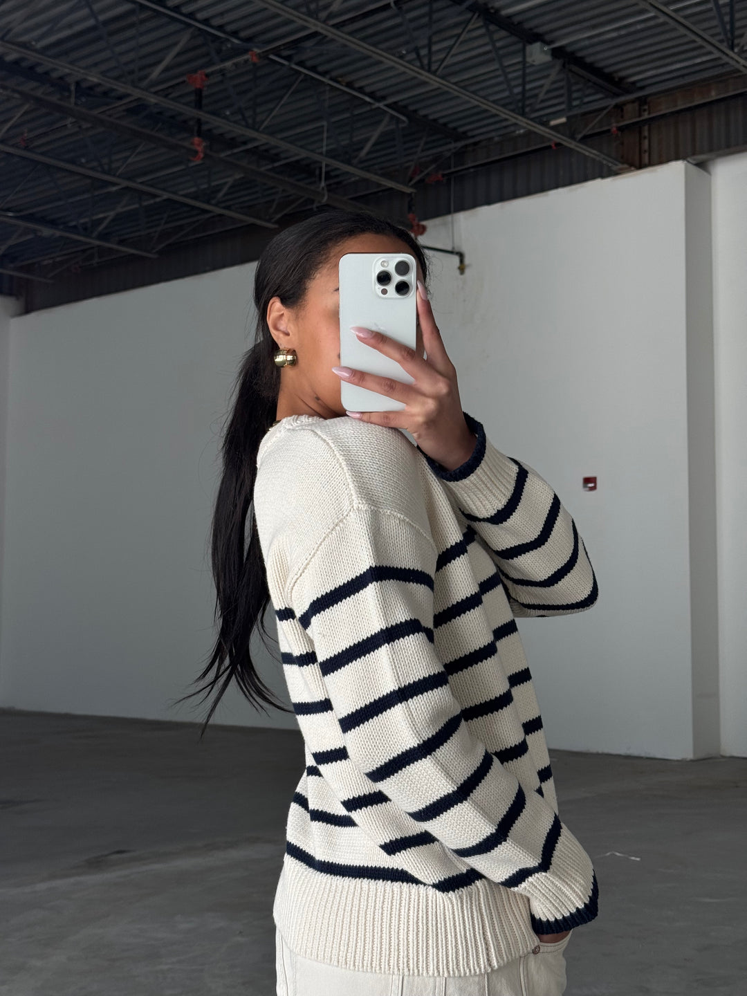 Boyfriend Stripe Sweater