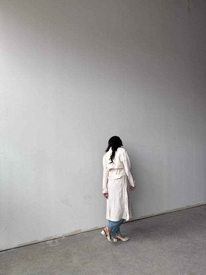 Suki Linen Trench