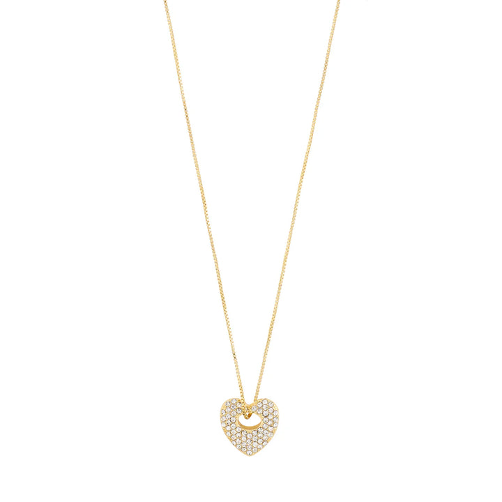 Dune Recycled Crystal Heart Necklace