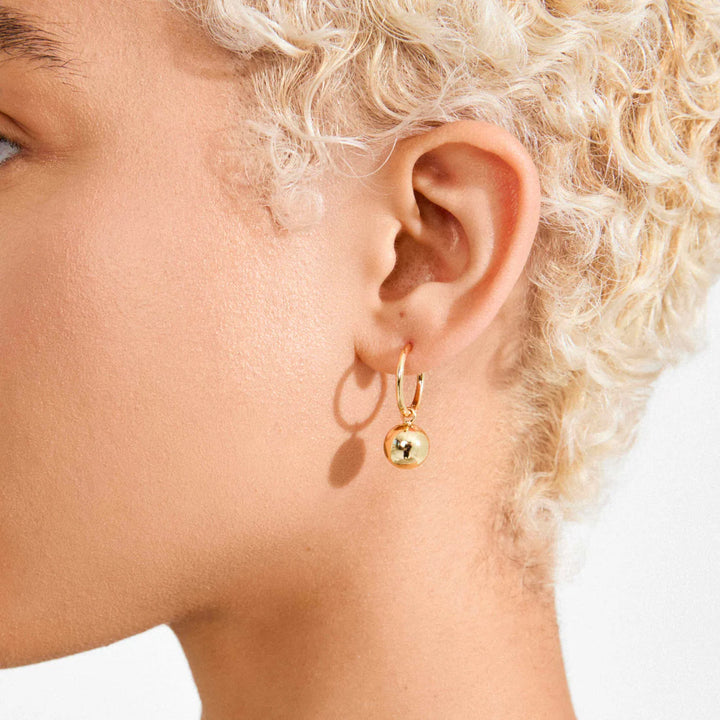 Air Pendant Hoop Earring