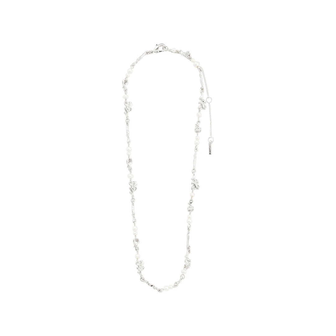 Focus Freshwater Pearl & Organic Shape Necklace