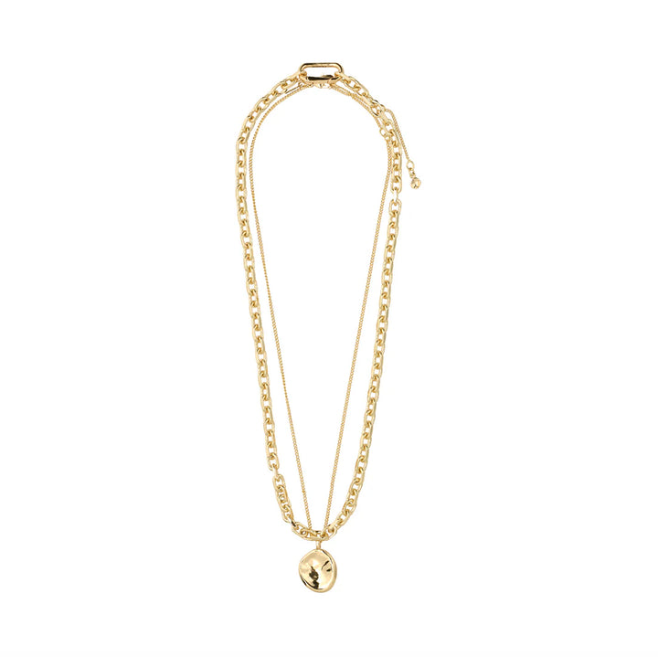 Sparkle Recycled Coin Pendant Necklace 2-in-1