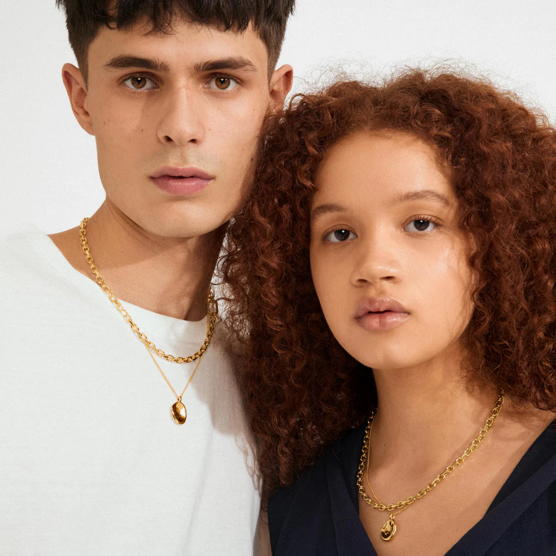 Sparkle Recycled Coin Pendant Necklace 2-in-1