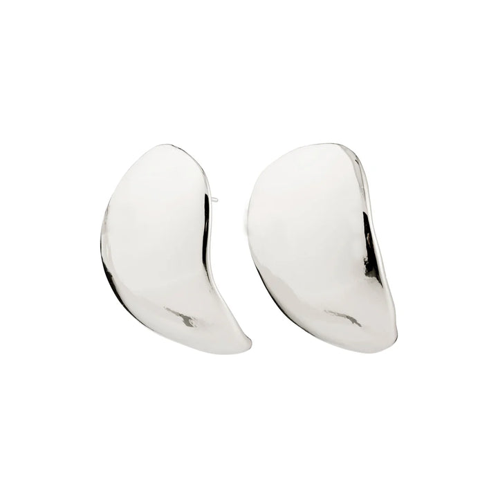 Sparkle Recycled Giga Flat Stud Earrings