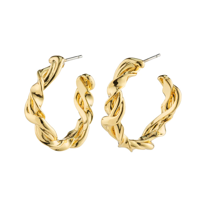 Sun Recycled Twisted Hoops