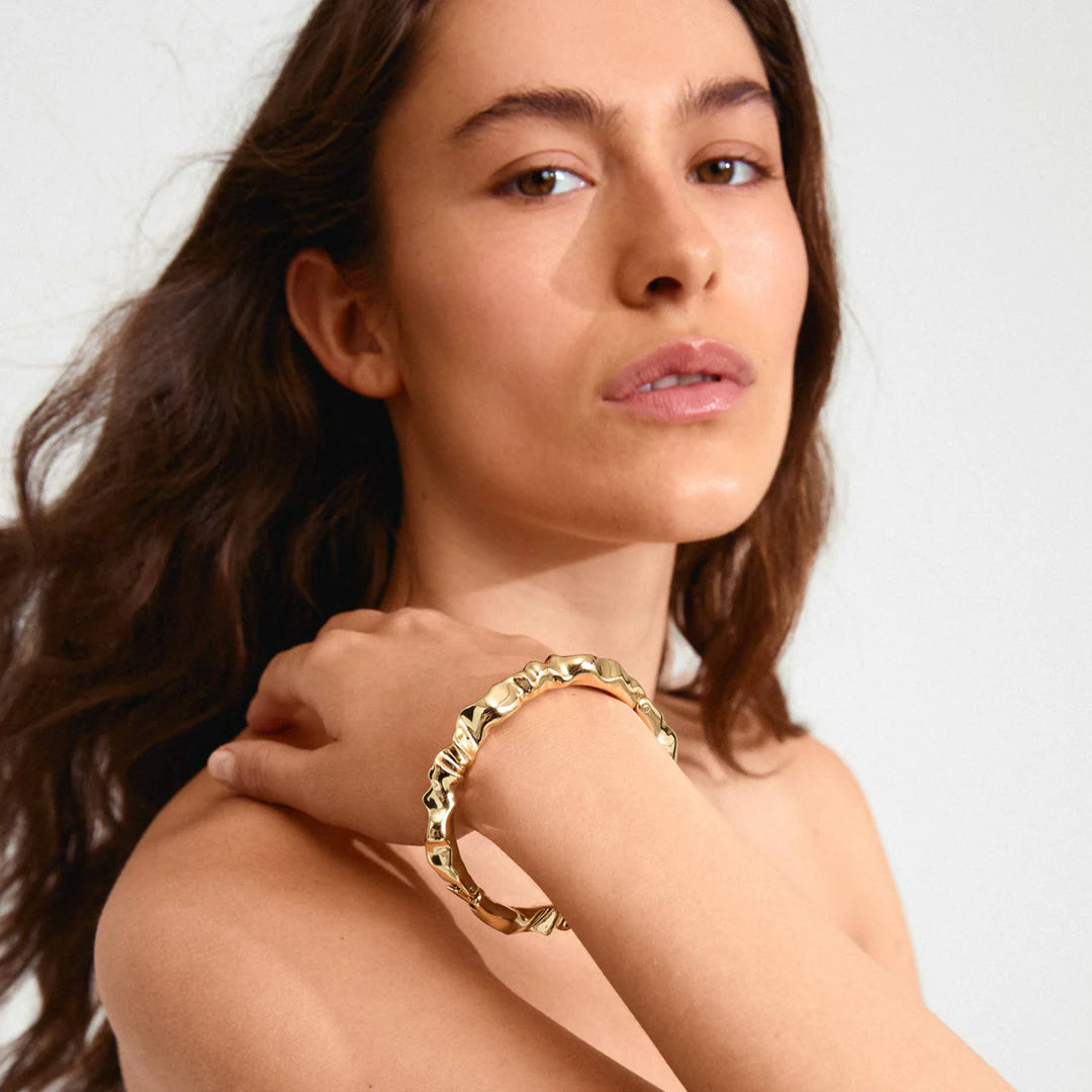 Sunset Recycled Chunky Bangle Bracelet