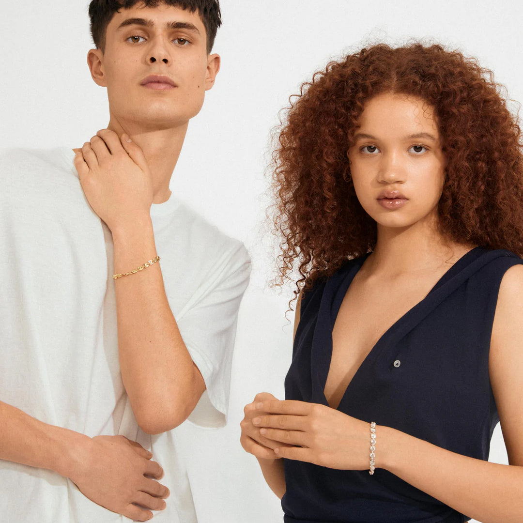 Sense Recycled Square Coin Bracelet