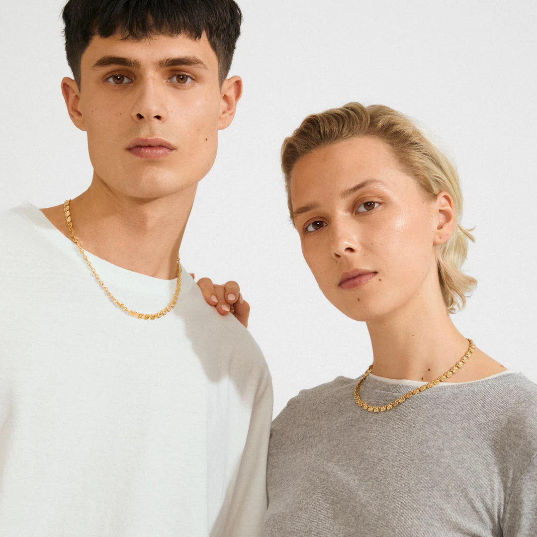 Sense Recycled Square Coins Necklace