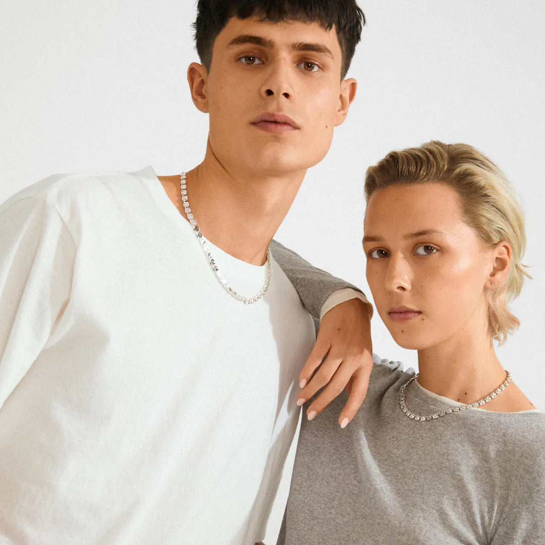 Sense Recycled Square Coins Necklace