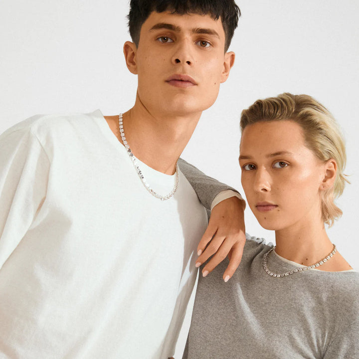 Sense Recycled Square Coins Necklace