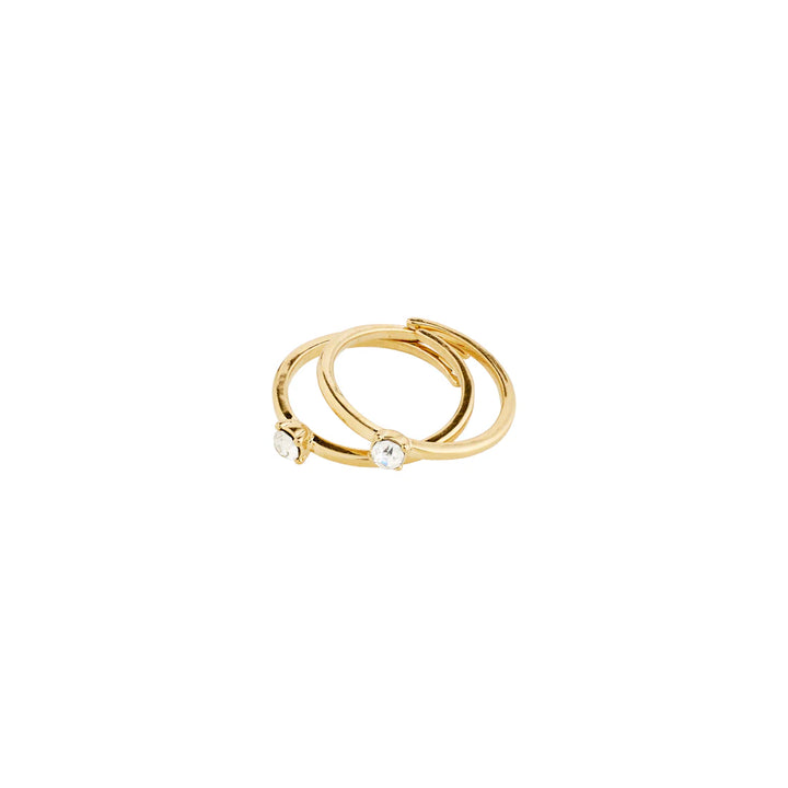 Sky Recycled Crystal Rings, 2-in-1