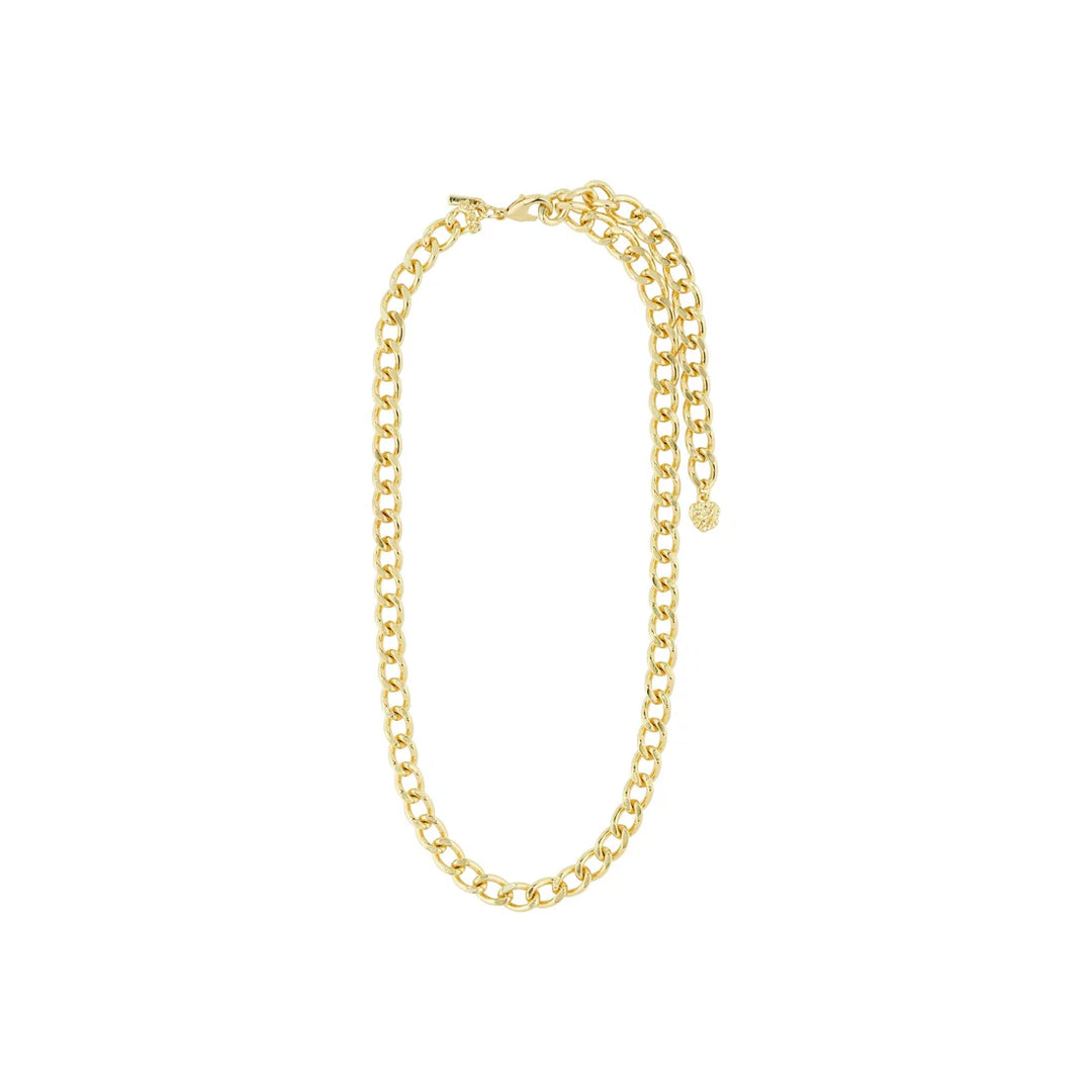 Charm Recycled Curb Necklace