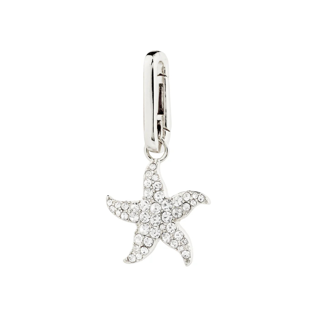 Charm Recycled Crystal Starfish Pendant