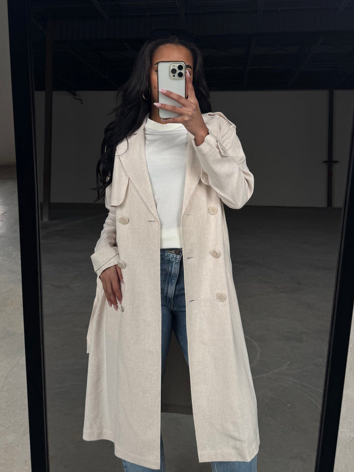 Suki Linen Trench