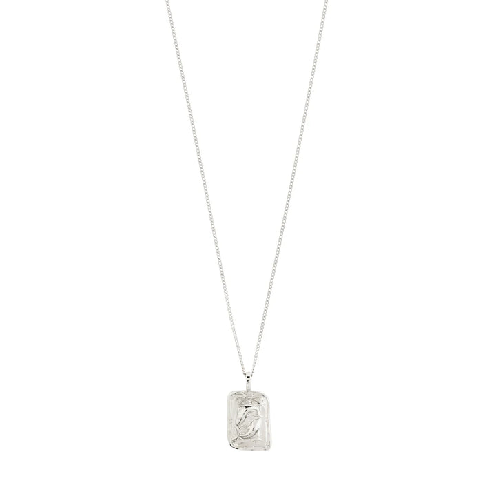 Horoscope Double Sided Square Coin Pendant