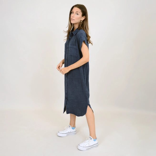 Aira Gauze Shirt Dress