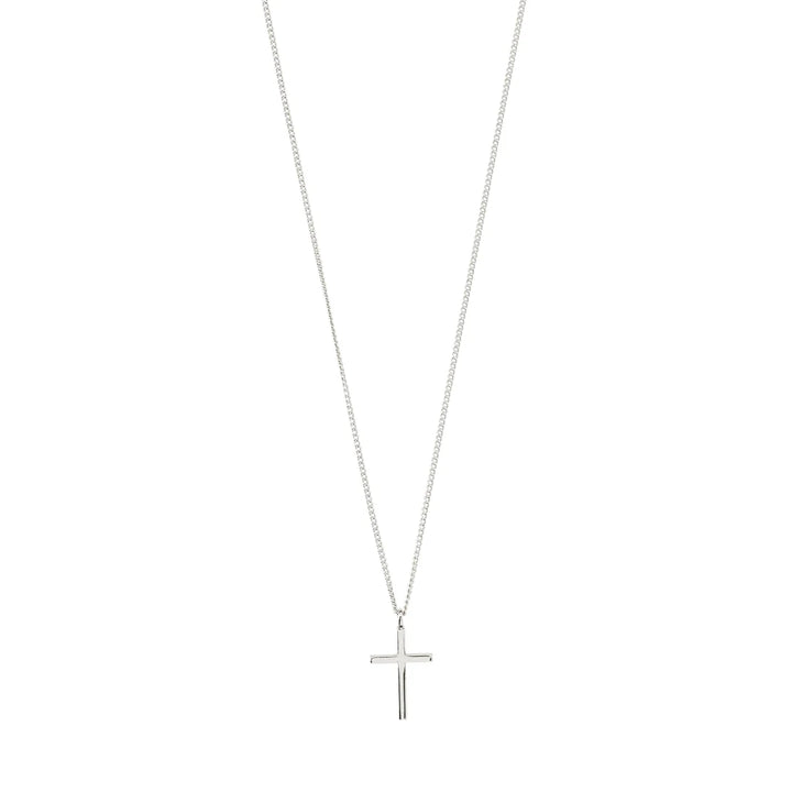 Daisy Recycled Cross Pendant Necklace