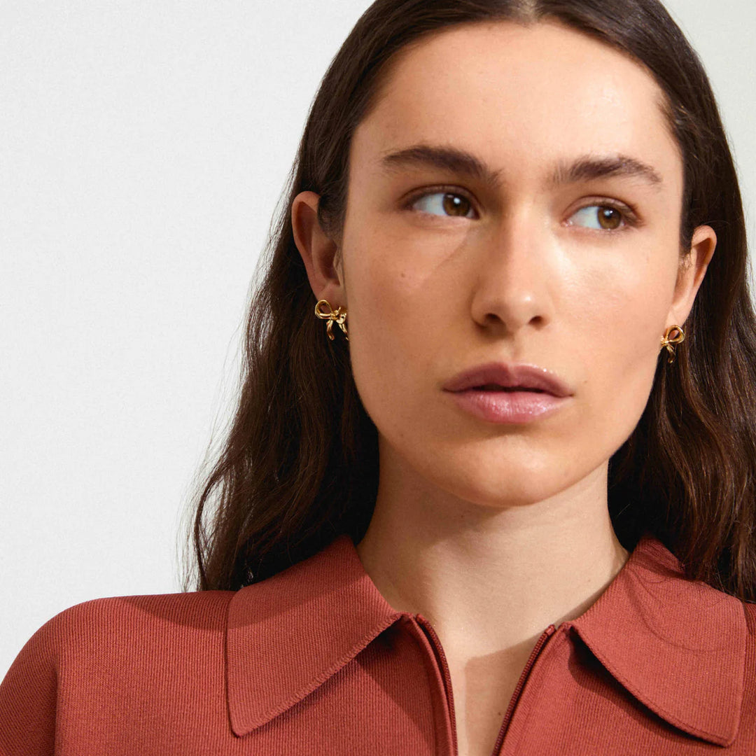 Cassian Recycled Bow Earrings