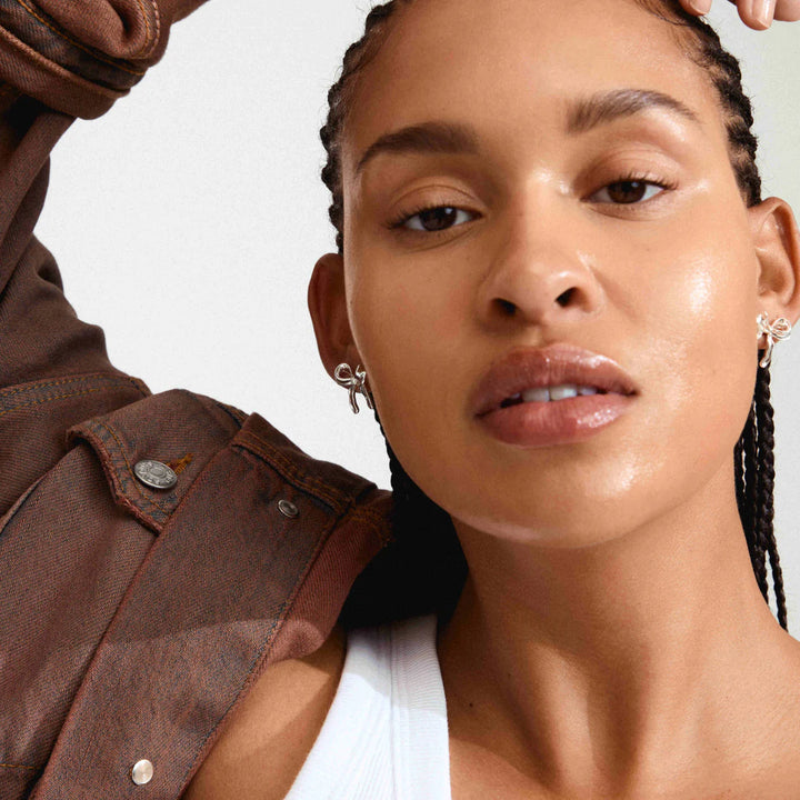 Cassian Recycled Bow Earrings