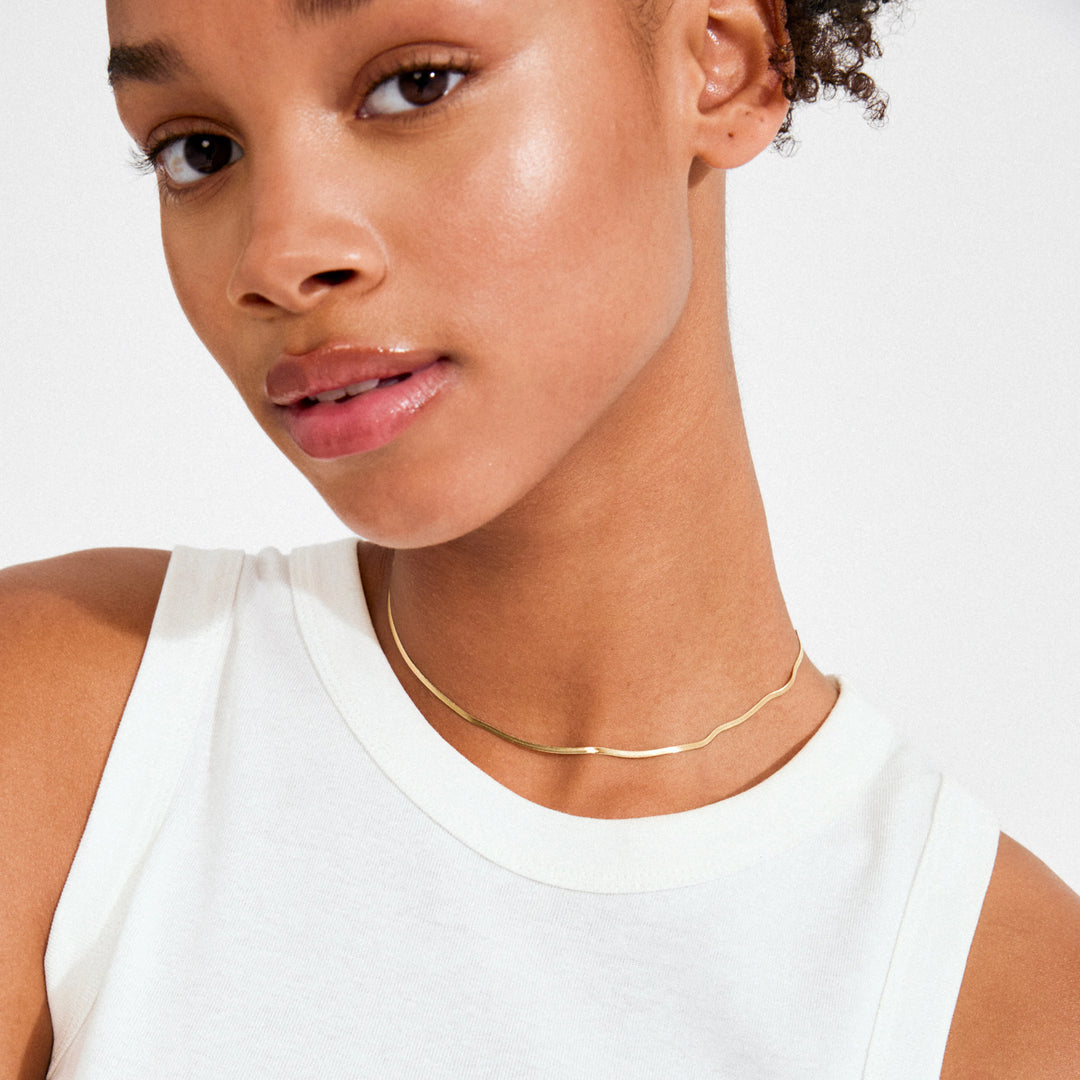 Nikita Herringbone Necklace