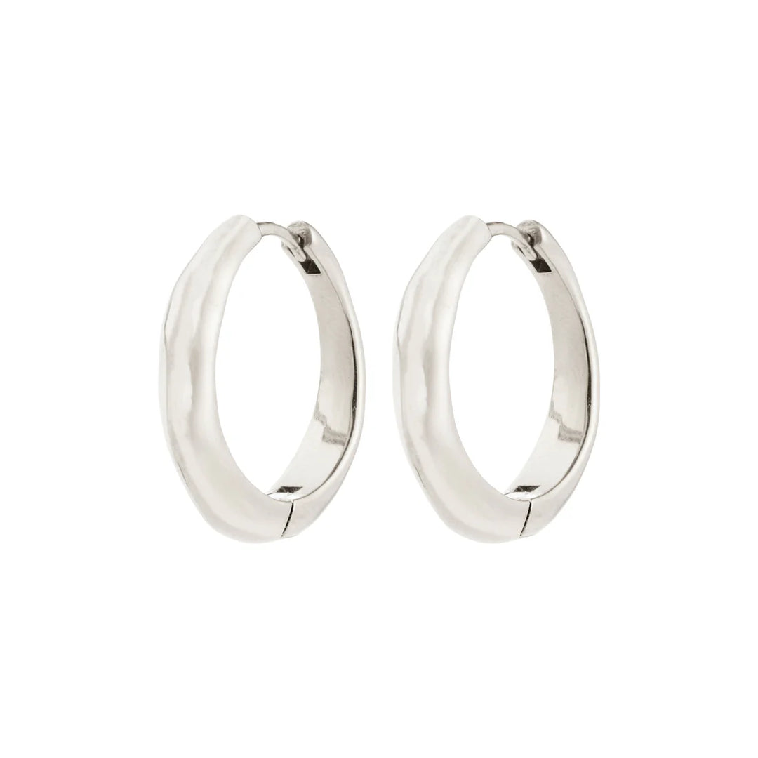 Harrison Recycled Wavy Hoop Earrings