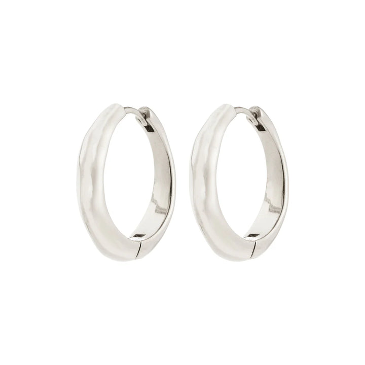 Harrison Recycled Wavy Hoop Earrings
