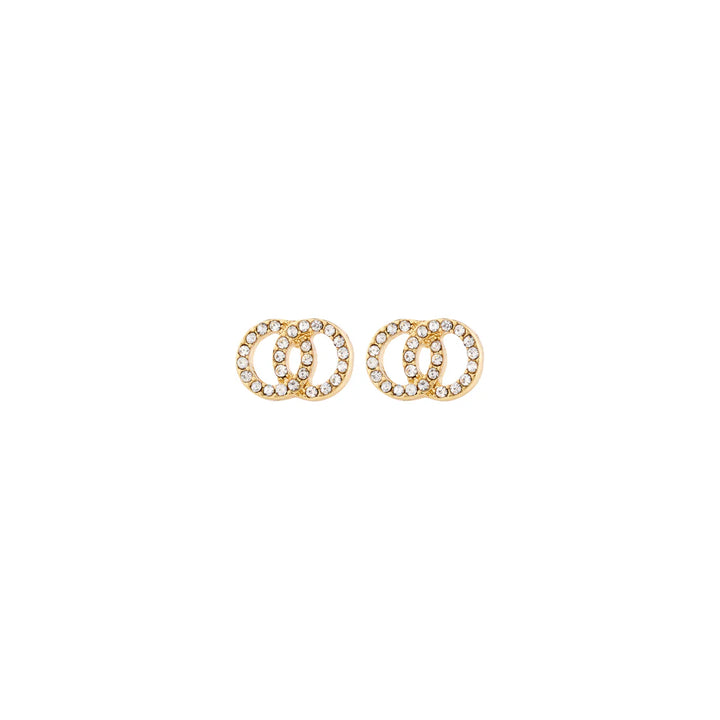 Jolina Recycled Crystal Stud Earrings