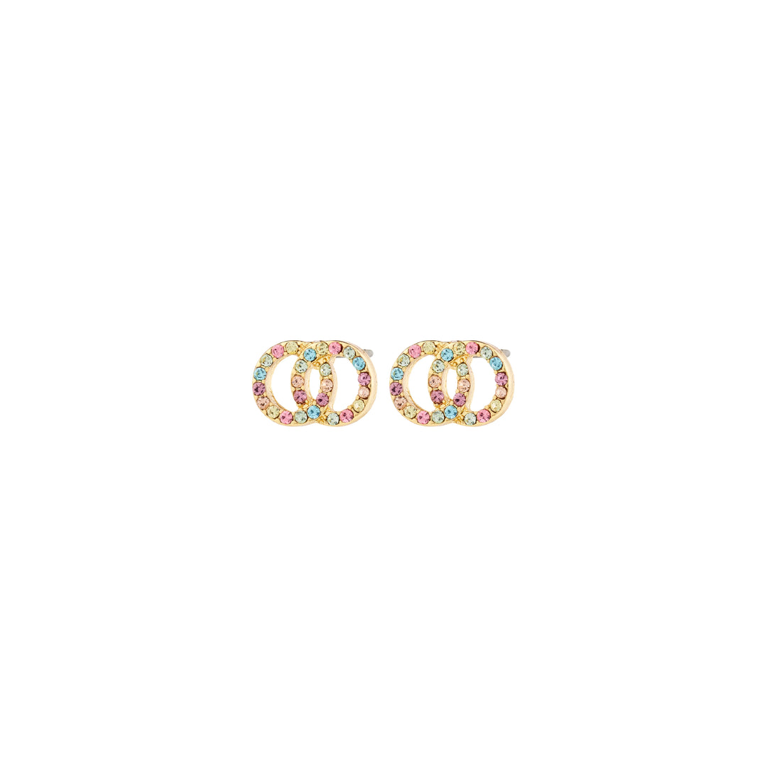 Jolina Recycled Crystal Stud Earrings