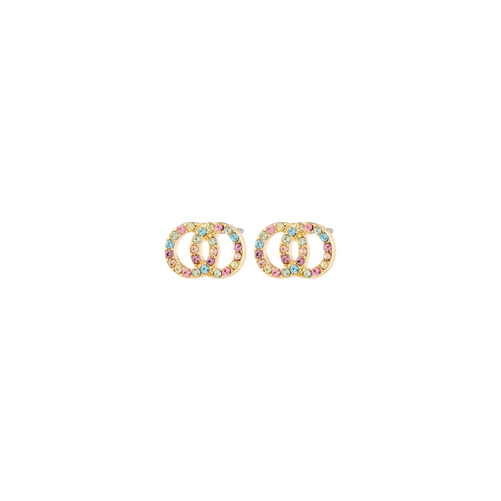 Jolina Recycled Crystal Stud Earrings