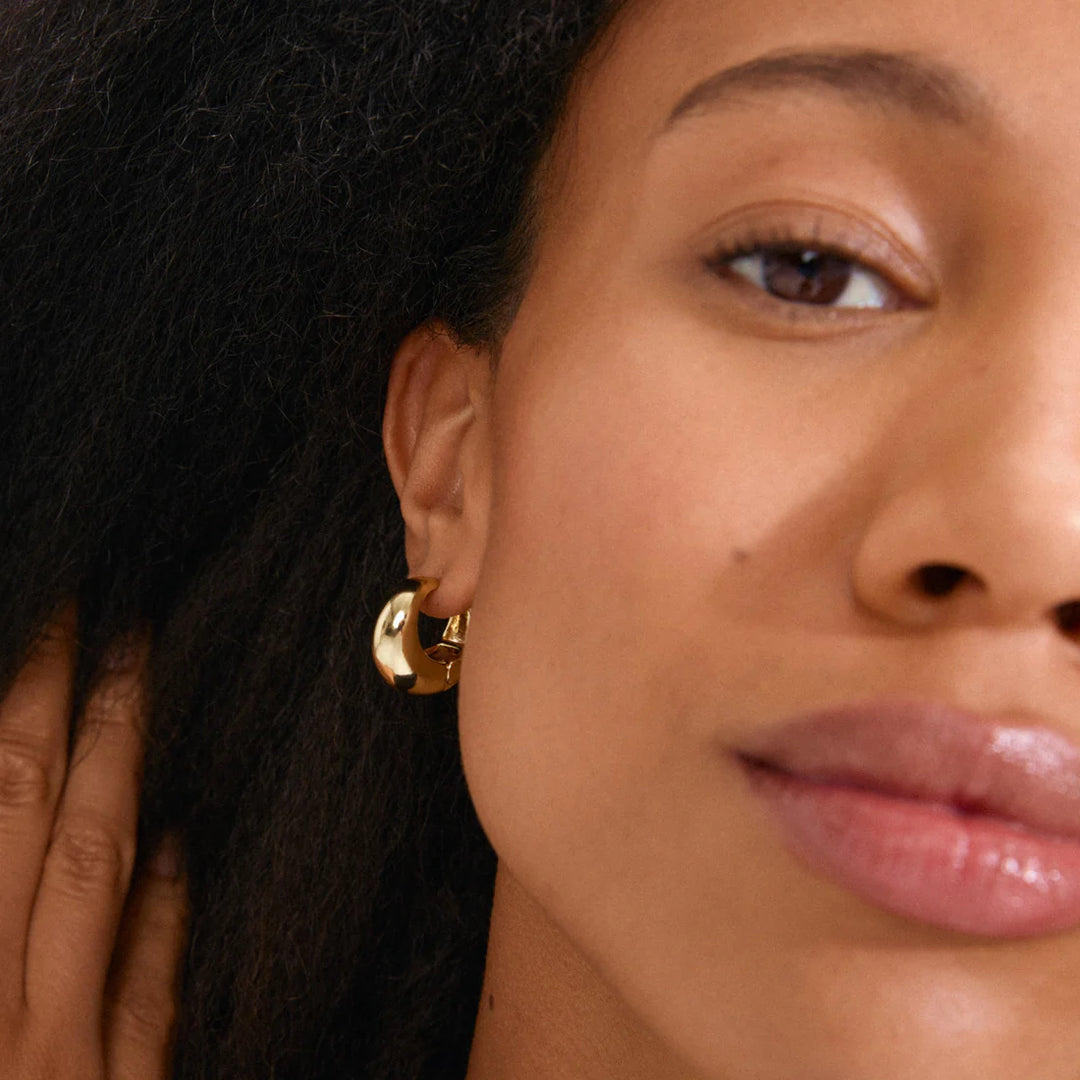 Amber Recycled Chunky Hoops