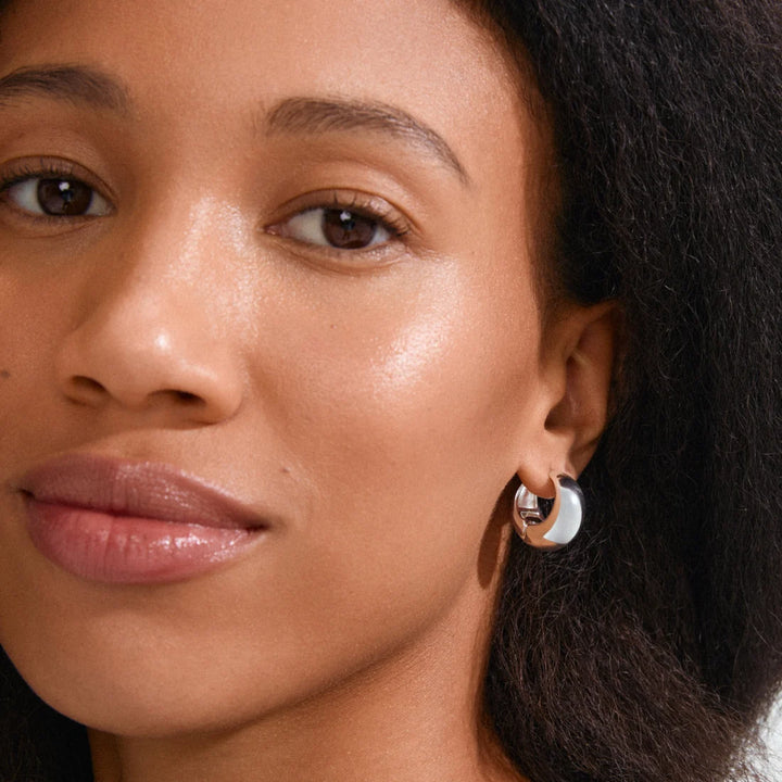 Amber Recycled Chunky Hoops