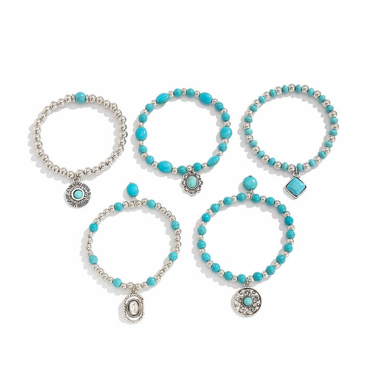Turquoise Beaded Bracelet Set