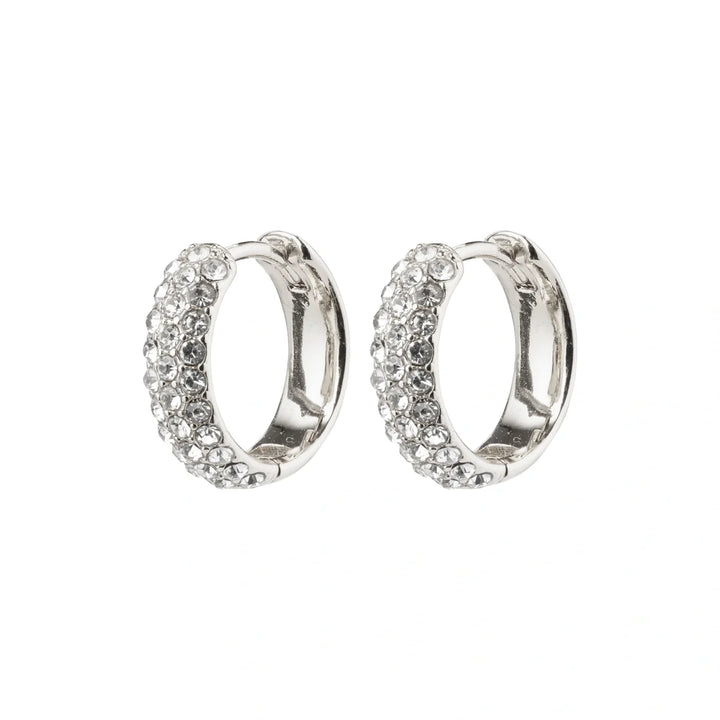 Shea Recycled Crystal Hoops