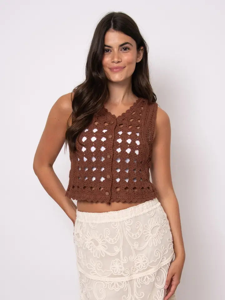 Stephie Crochet Vest