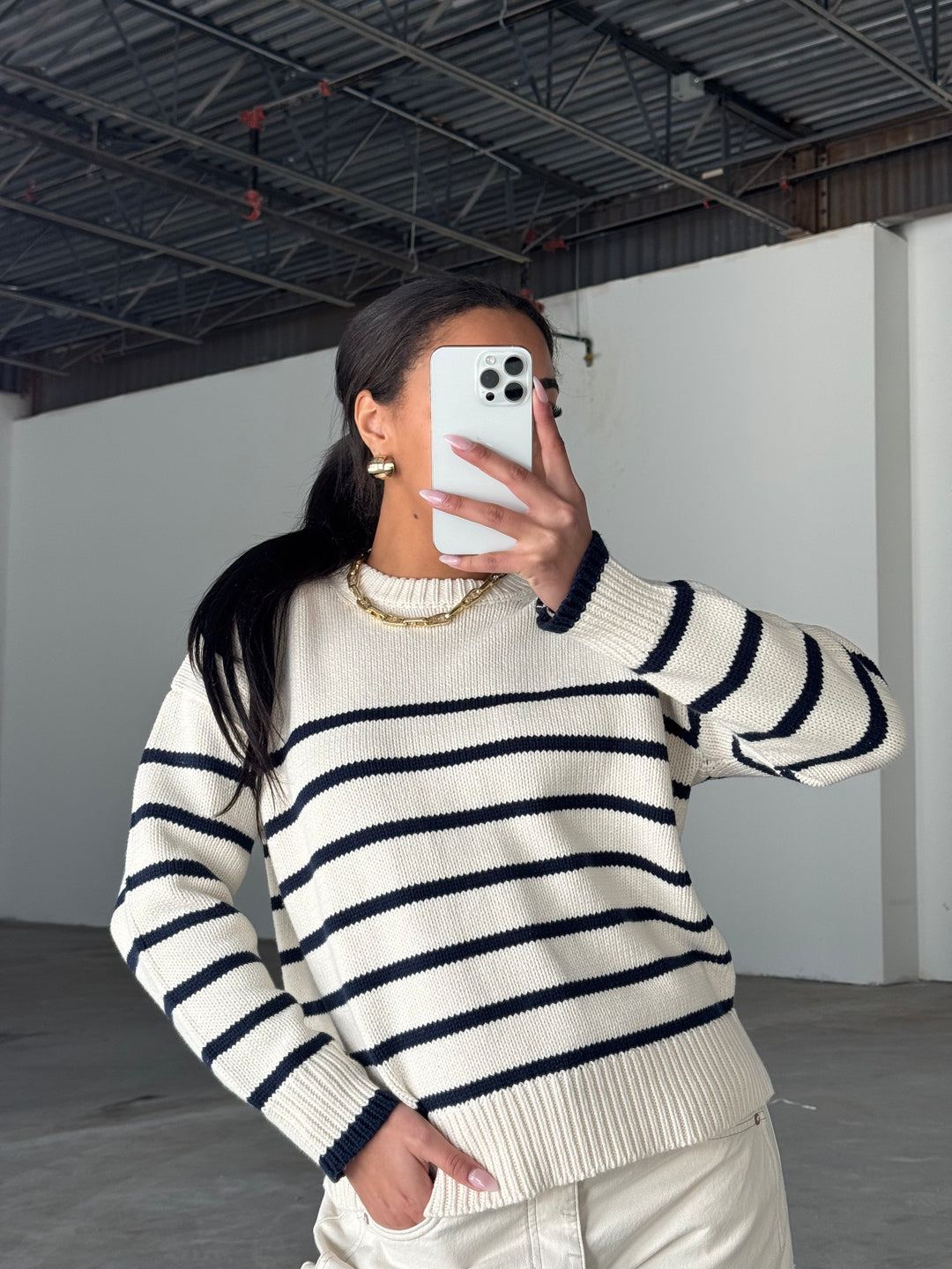 Boyfriend Stripe Sweater