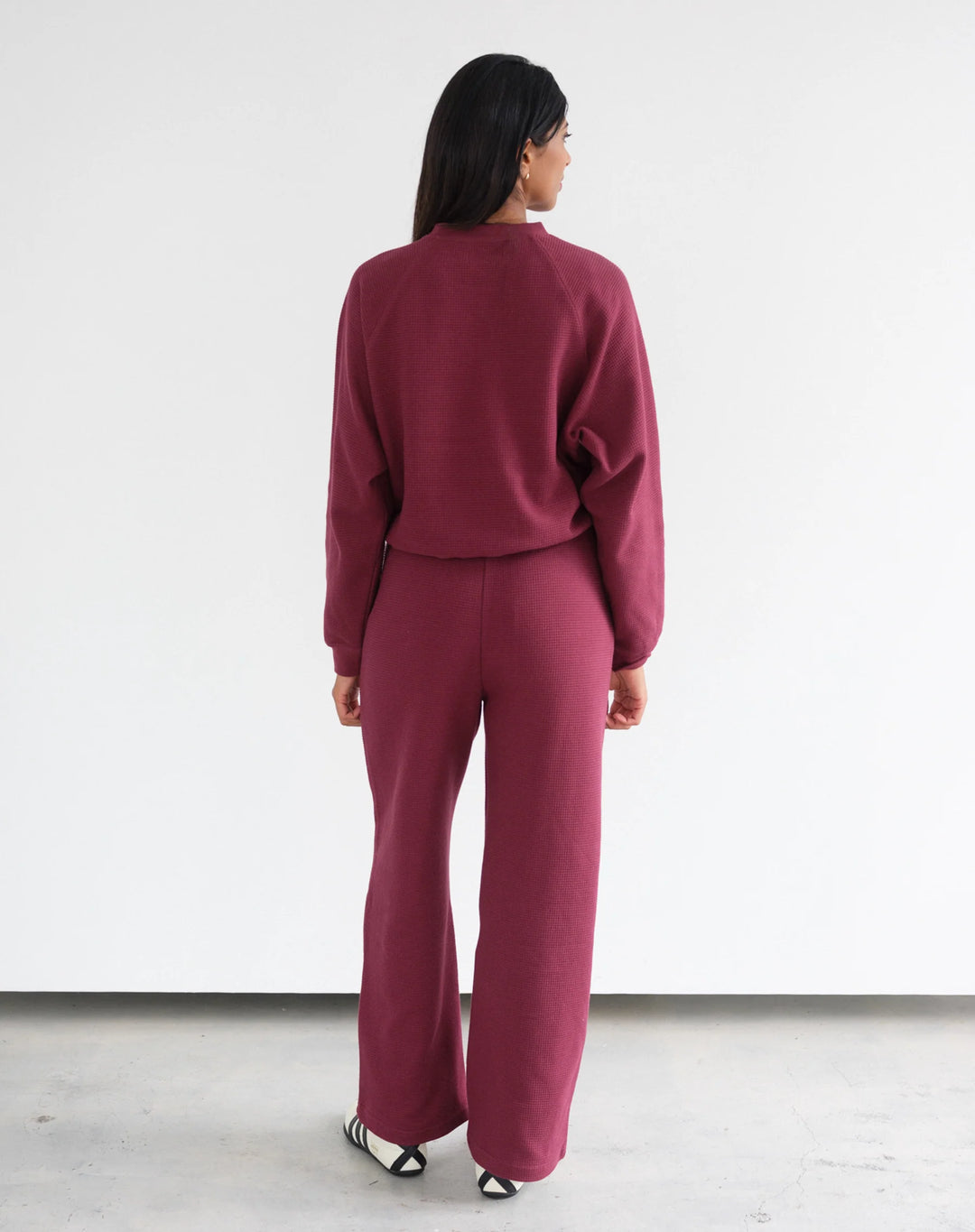 Waffle Wide Leg Pant