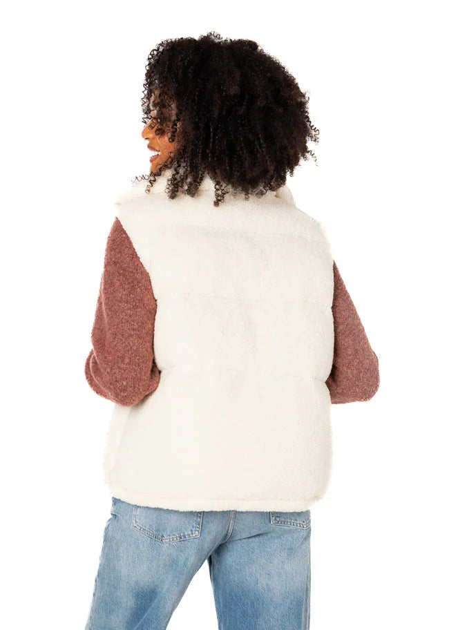 Dominika Puffer Sherpa Vest