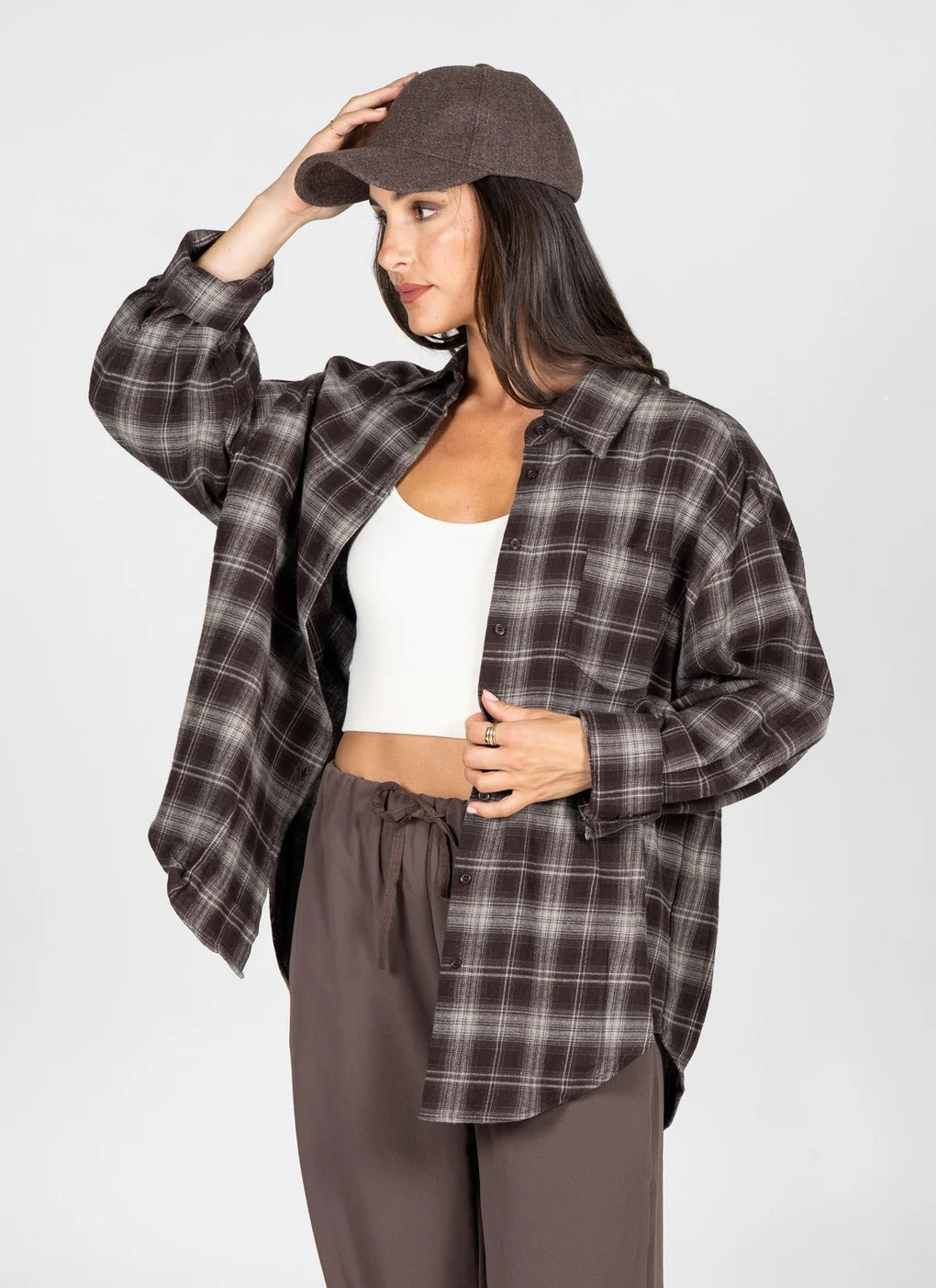 Plaid Flannel Button Up